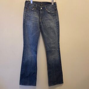 7 for all mankind bootcut denim jeans size 26